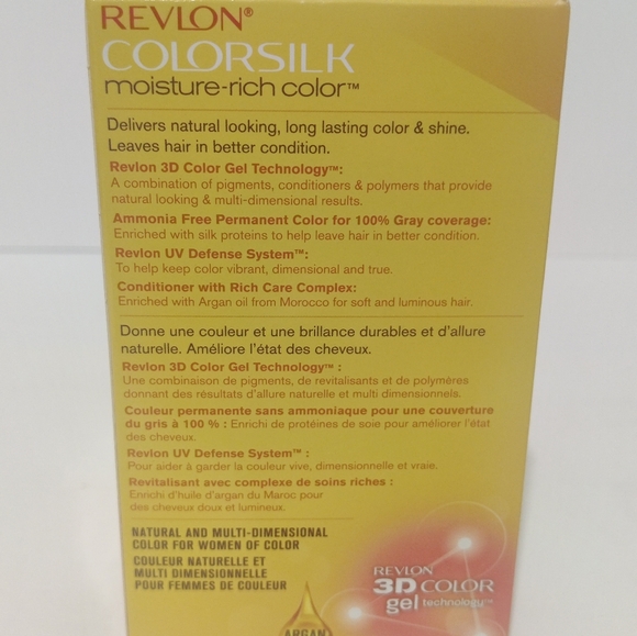 REVLON COLORSILK MOISTURE RICH COLOR PERMANENT HAIR DYE #56 DEEP RED 3 PACK - Picture 4 of 4